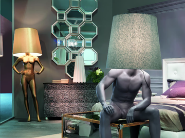 VICTORIA - Floor lamp by Bizzotto Italia - view 3